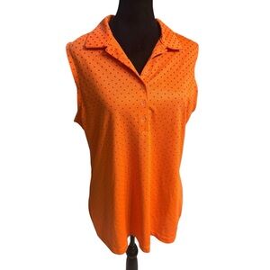 Nike Golf Women’s Tour Performance Sleeveless Polka Dot Top – Size Large